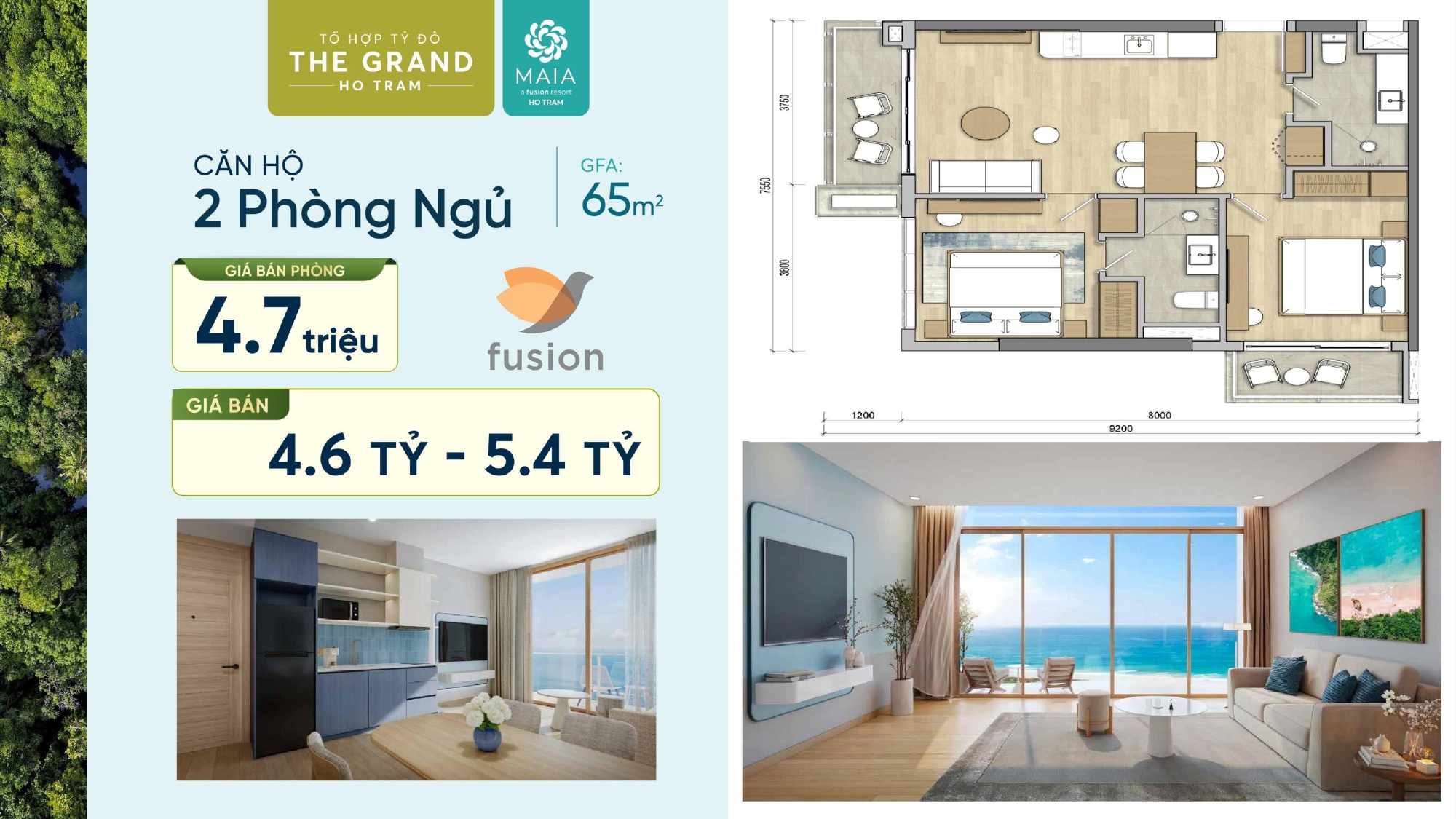 Mặt bằng Maia Hồ Tràm Condotel