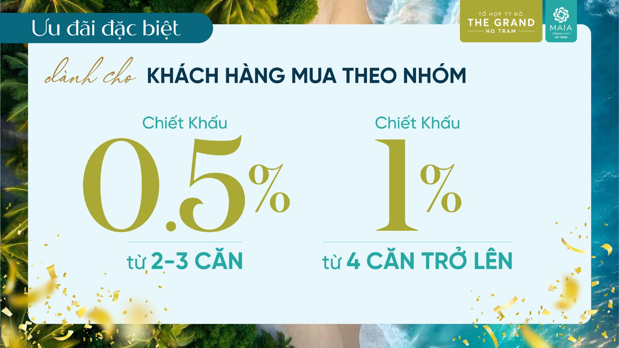 Phương thức thanh toán - Chiết khấu ưu đãi Maia Hồ Tràm Condotel